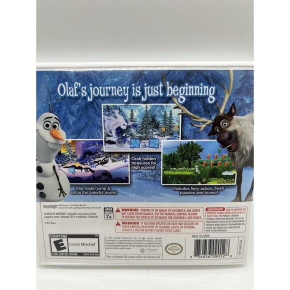 Disney Frozen Olaf's Quest (Nintendo 3DS) - Complete - Tested - Picture 7 of 7